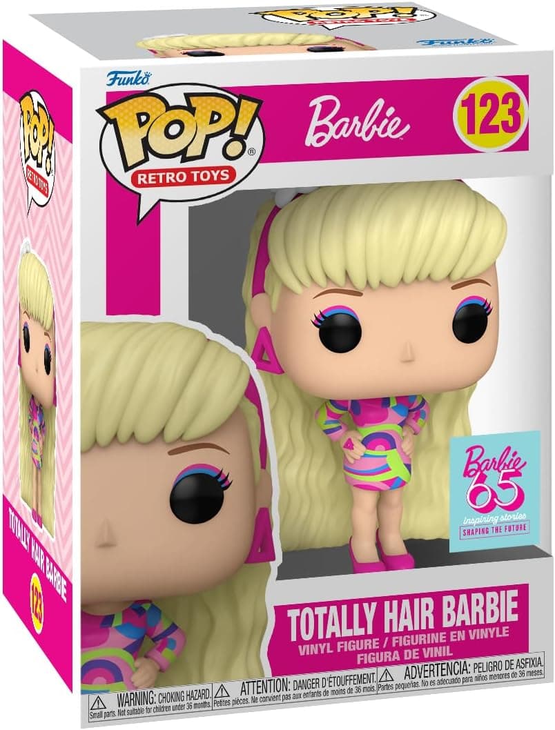 Funko POP! Vinyl: Barbie - Totally Hair Barbie - Figura de vinil colecionável