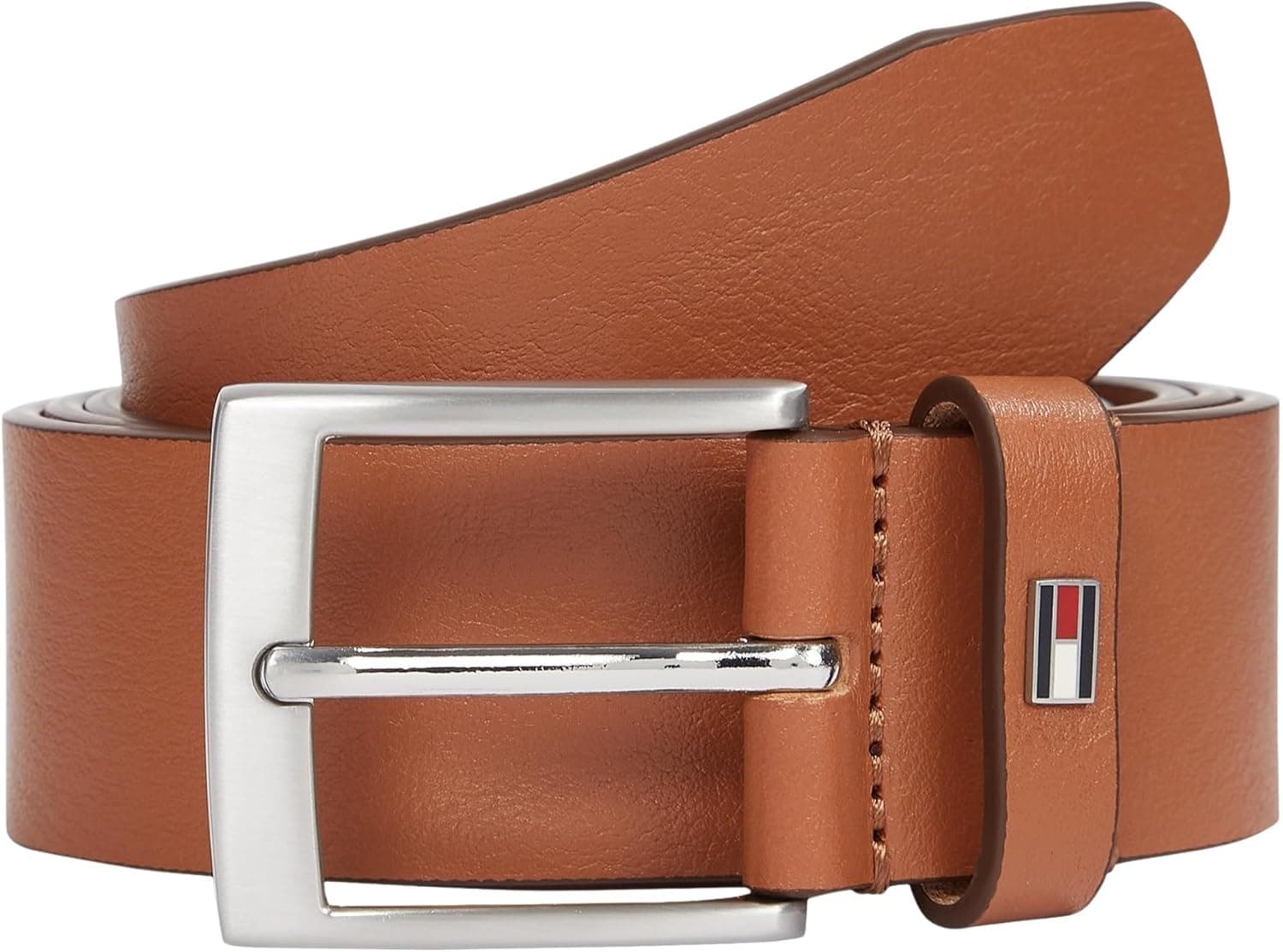 Tommy Hilfiger Adan Cinto de pele para homem, 3,5 cm