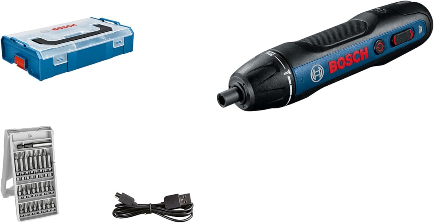 Bosch Professional Bosch GO - Parafuso a bateria (3,6 V, conjunto de 25 pontas, em L-BOXX Mini) - Amazon Exclusive