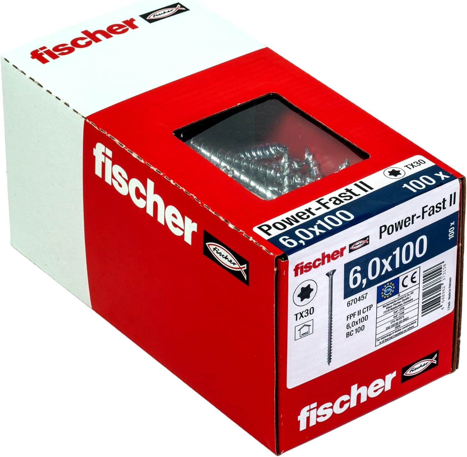 fischer Power-Fast-II-3, azul passivado, 6 x 100