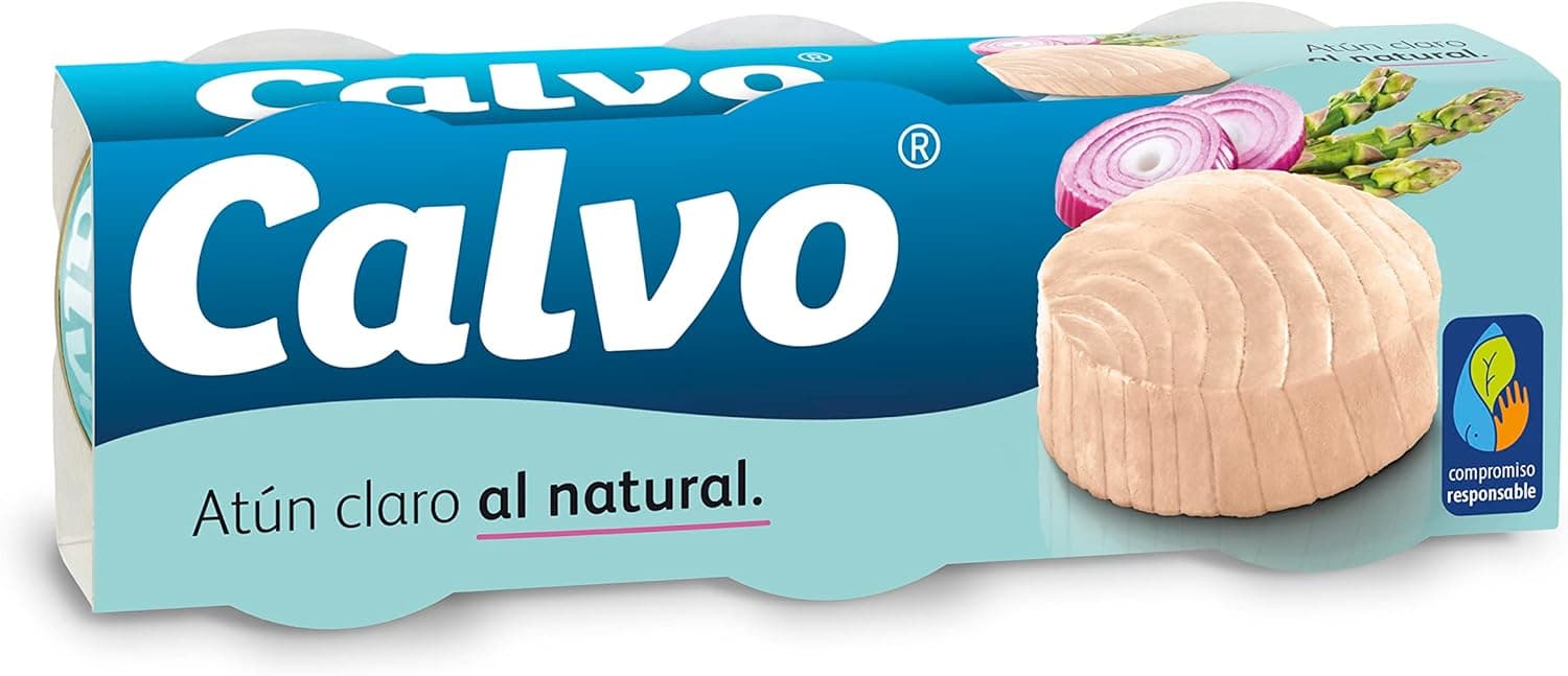 Calvo Atum claro à embalagem natural 3 x 80 g