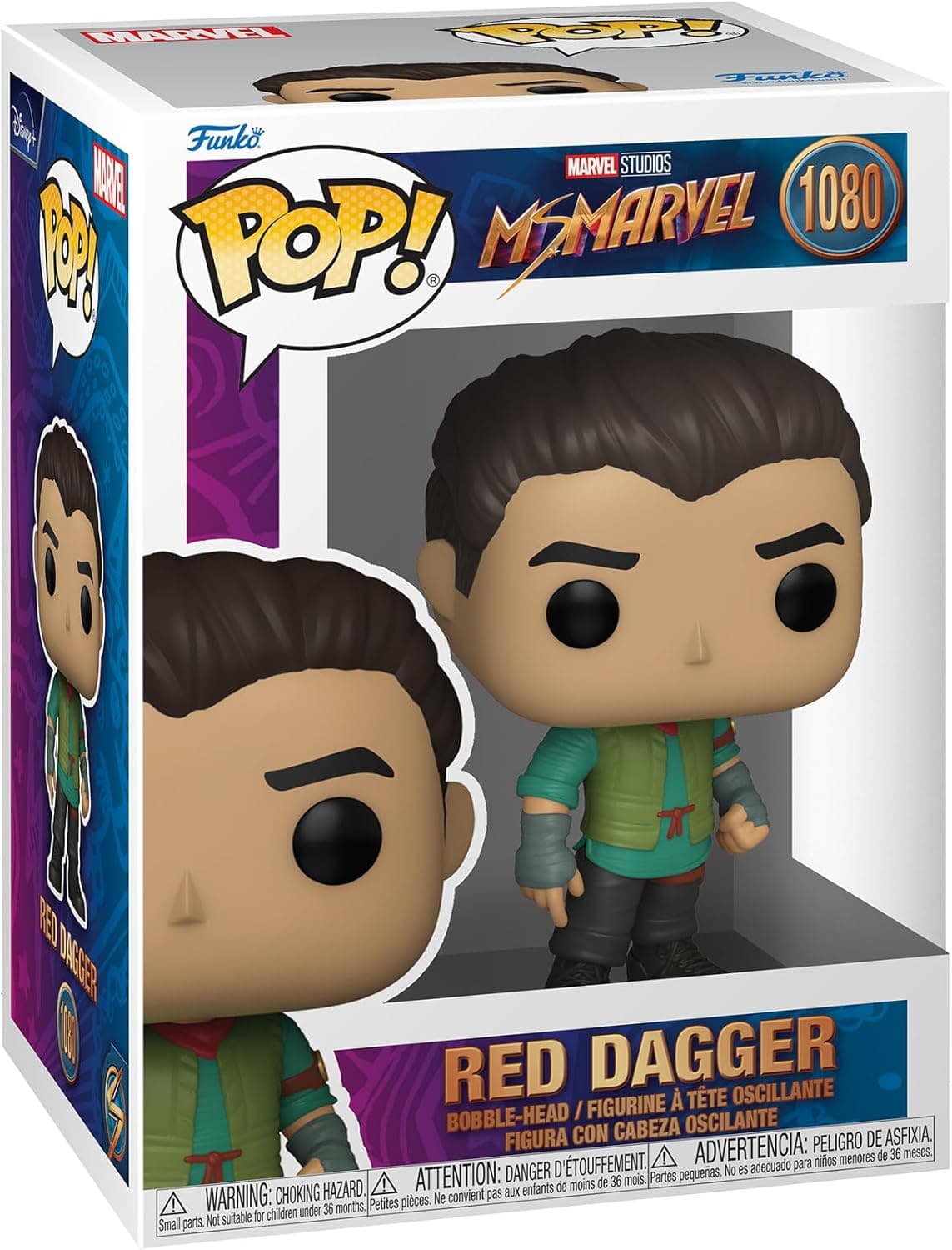 Funko Pop! Marvel: Ms. Marvel - Red Dagger - Figura de vinil colecionável 