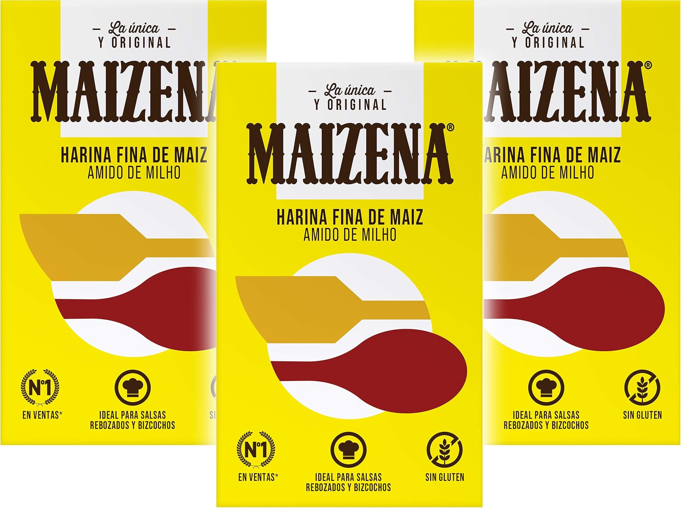 Maizena - Farinha fina de milho, 400 g x 3