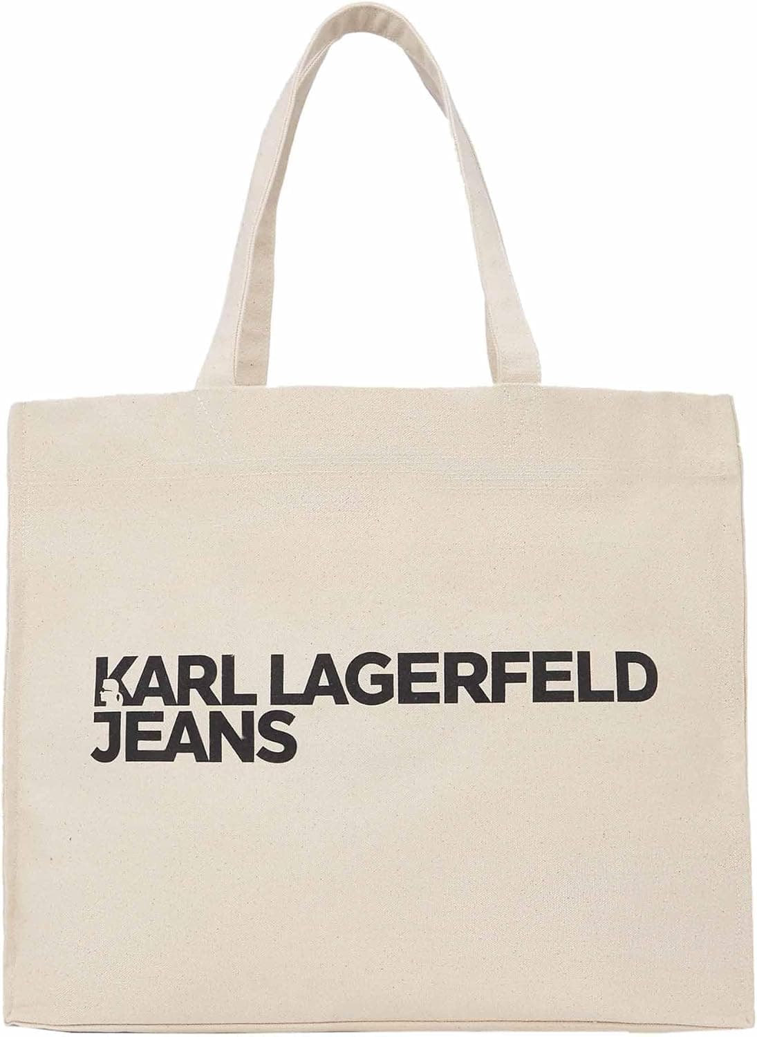 KARL LAGERFELD JEANS Essential Logo Shopper | Mala tote feminina em algodão reciclado com logótipo frontal