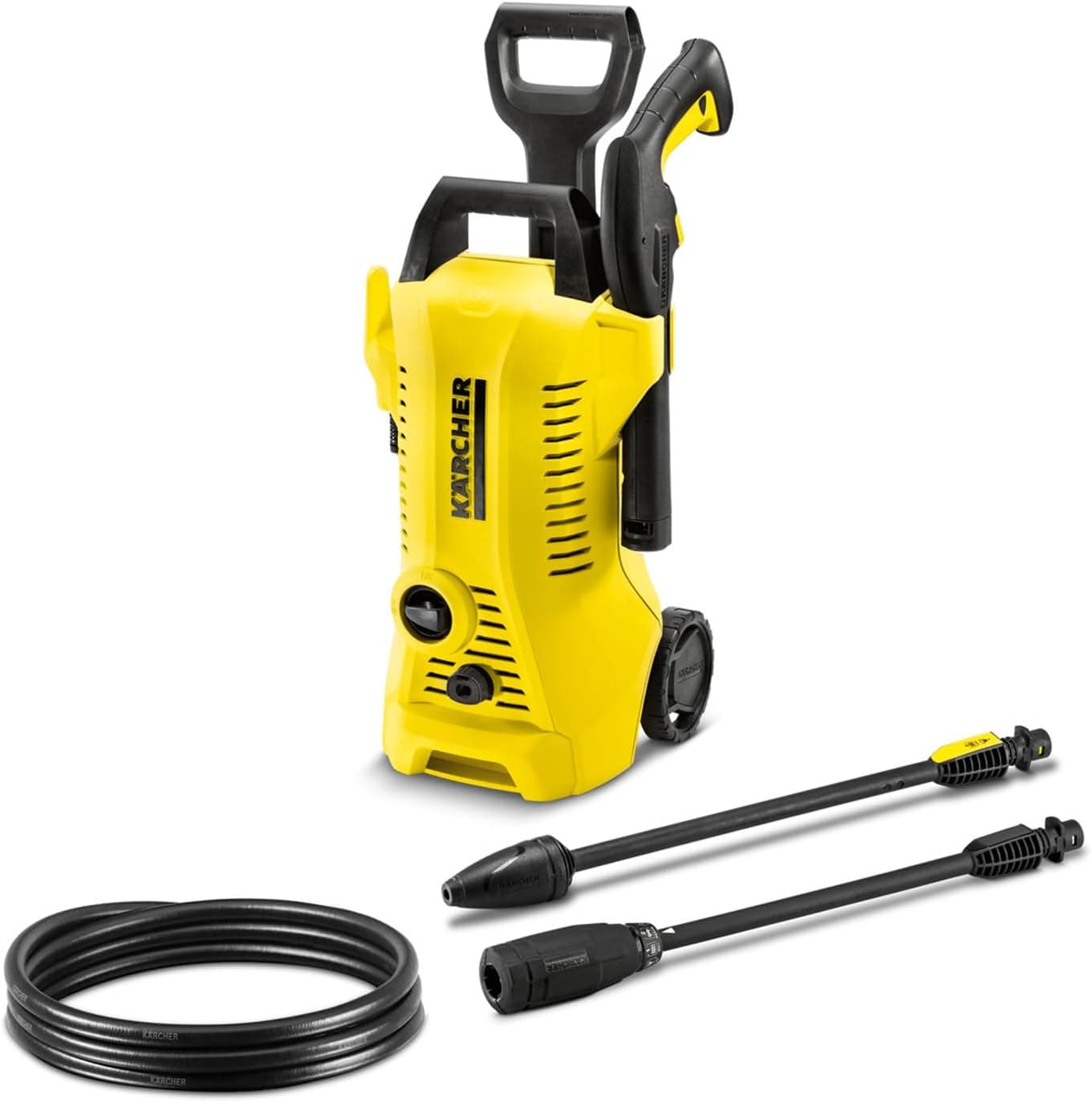 Kärcher Hidro-limpador K 2 Power Control, pressão: 110 bar, fluxo: 360 l/h, desempenho: 20 m²/h, filtro de água, peso: 4,0 kg, pistola e mangueira de alta pressão, turbo, lança