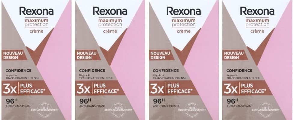 Rexona Maximum Protection desodorizante em creme anti-respirável para mulher Soft Solid Confidence 45 ml