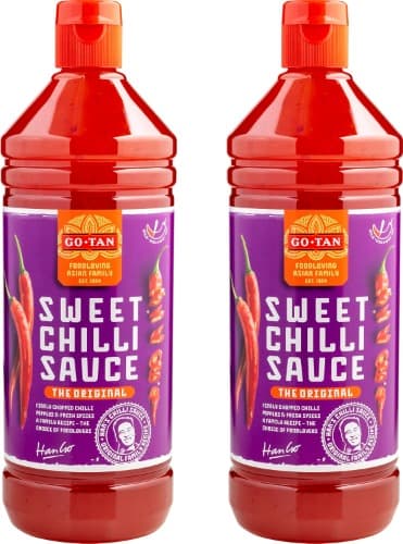 Go-Tan, Molho do Chile, molho à base de Chile e alho, sabor doce especiado, picante suave, 270 ml x 2
