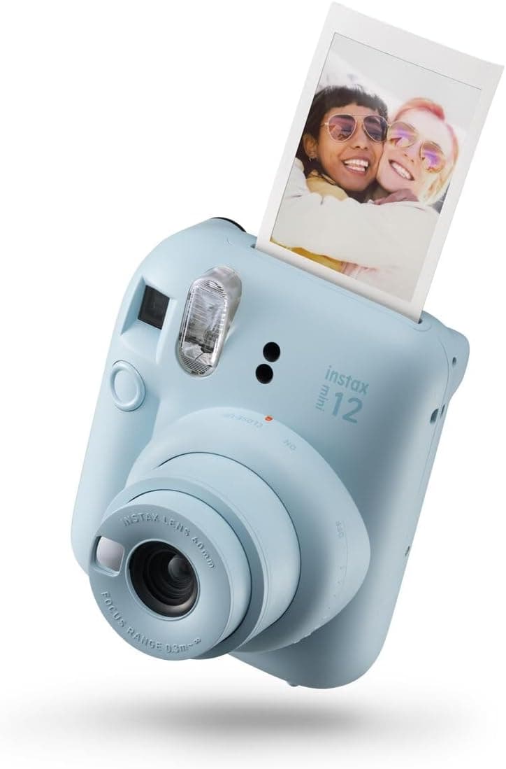 Instax Mini 12 câmara instantânea, com auto-exposição e lente selfie incluída