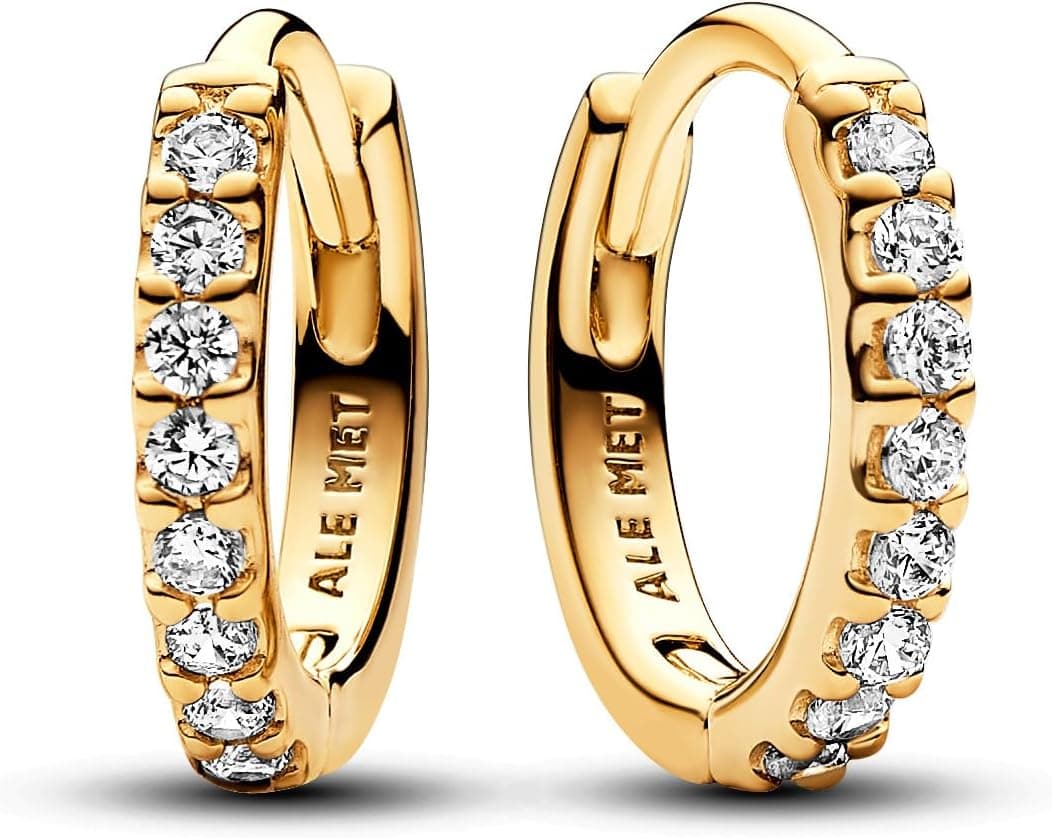 PANDORA Timeless Joalharia banhada a ouro de 14 quilates com zircões cúbicos transparentes