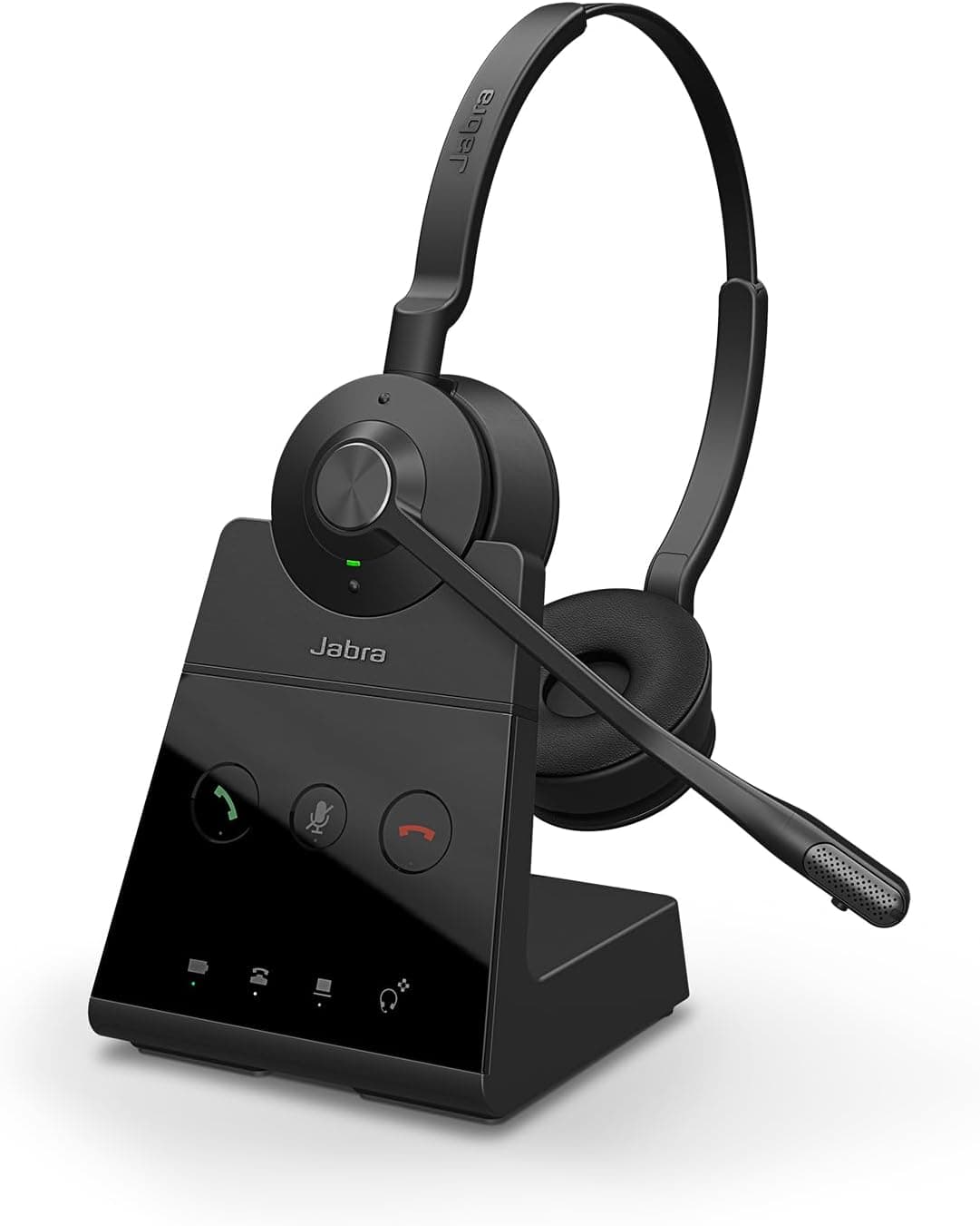 Jabra Engage 65 SE Auricular sem fios estéreo para chamadas profissionais, segurança DECT, bateria de 13 horas, conforto durante todo o dia com base, cabo USB-C