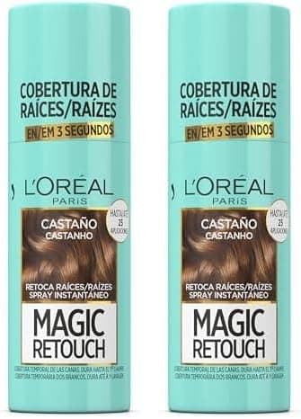 L'OREAL PARIS Magic Retouch Spray Retoca raízes e cães-castanho 75 ml (embalagem de 2)