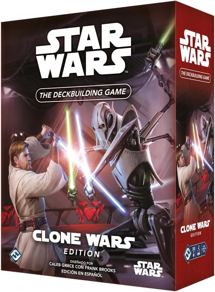 Fantasy Flight Games | Star Wars: The Deckbuilding Game Clone Wars | Jogo de cartas de estratégia, a partir de 12 anos, para 2 jogadores, 30 minutos por partida, espanhol
