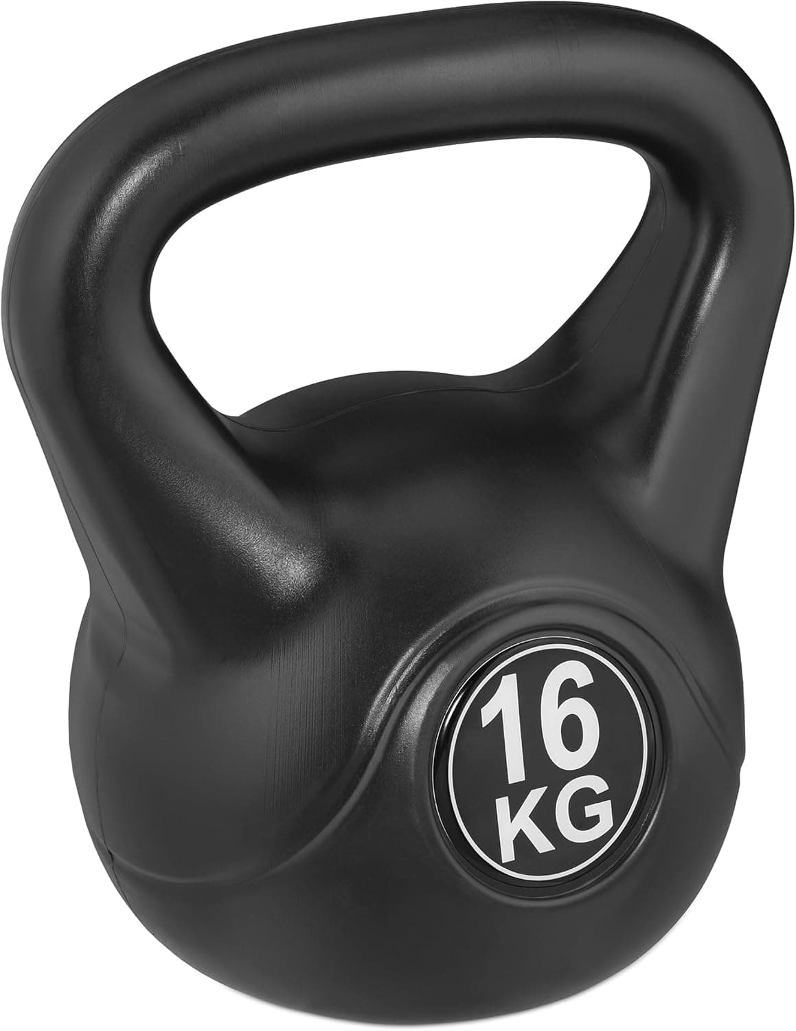 Relaxdays Peso russo de 16 kg, manga enchimento areia, treino em casa, homens e mulheres, força de exercício, preto