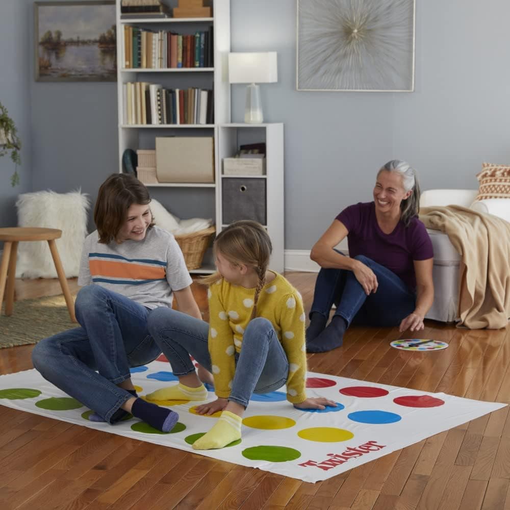 Hasbro Gaming - Twister Mesa - Jogo divertido de equilíbrio, versão francesa, único, multicolor, L (98831447)