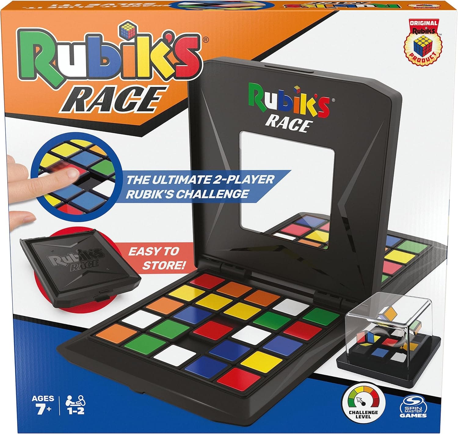 RUBIK'S - Rubiks Race Game: Jogo de tabuleiro clássico de sequências lógicas um contra um para dois jogadores - 6066927 - jogos de tabuleiro para crianças +7 anos