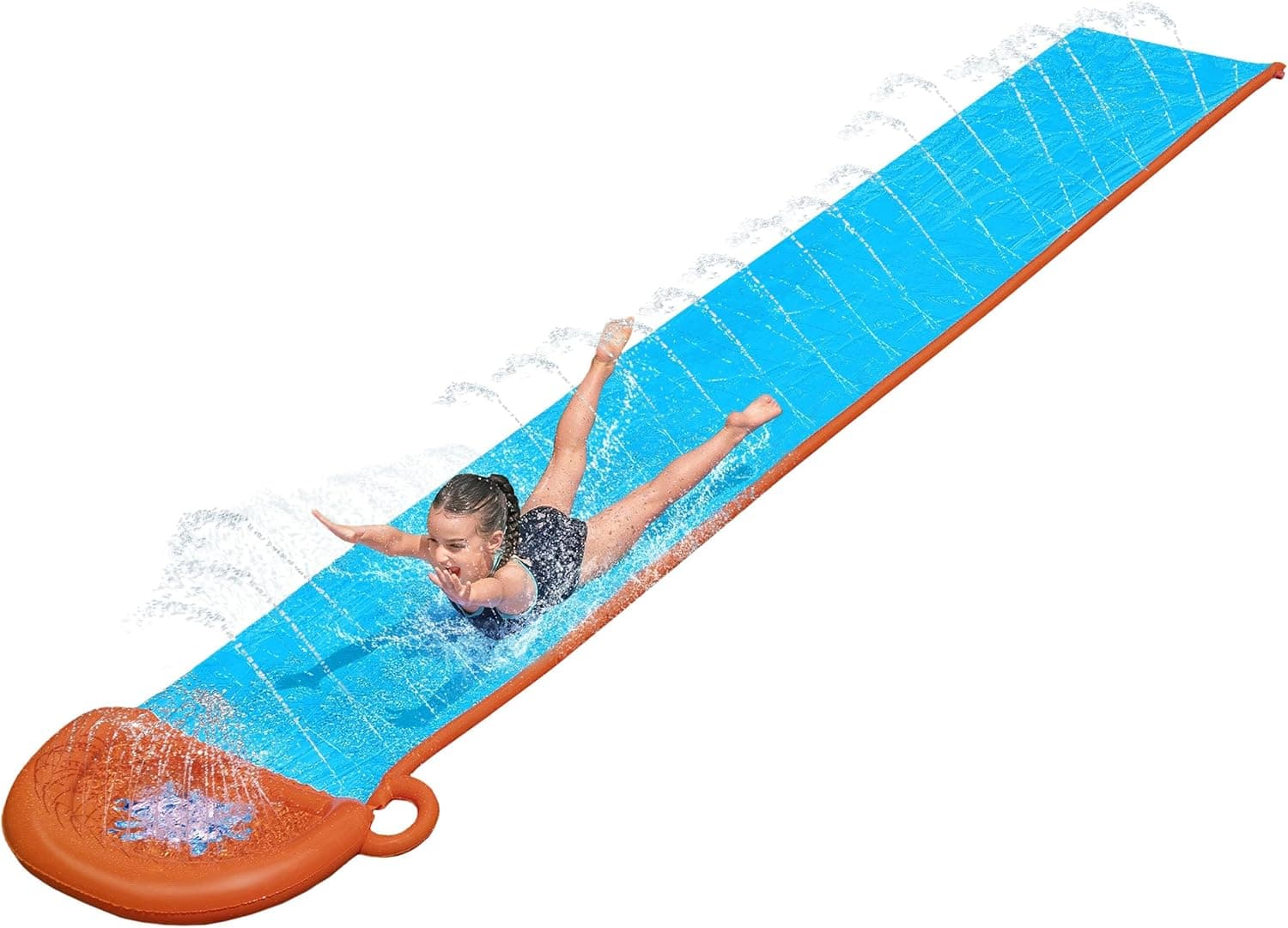 Bestway H20GO Single Water Slide, 4,88 m Slip and Slide insuflável com Built-In Sprinklers