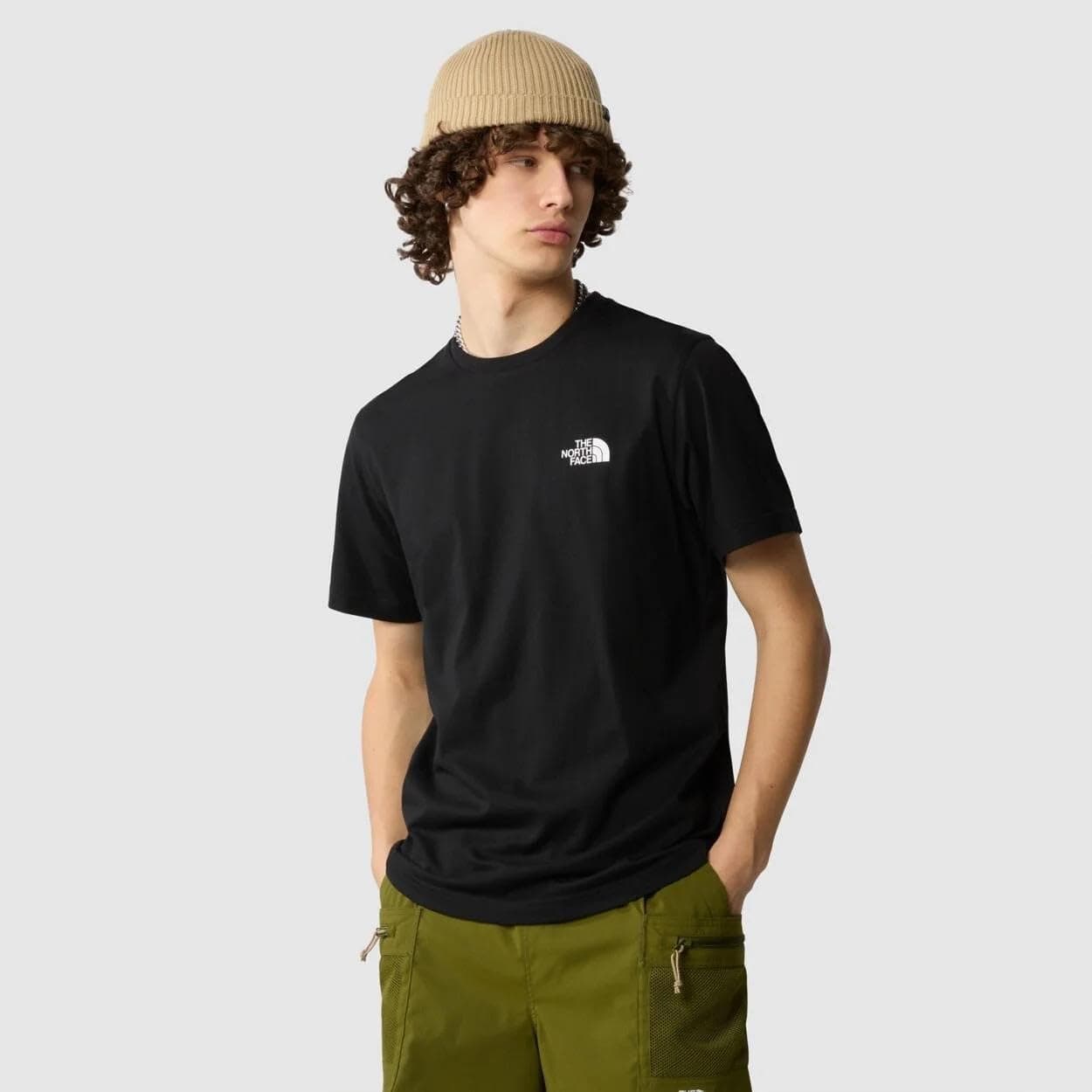 THE NORTH FACE Cúpula simples t-shirt para homem 