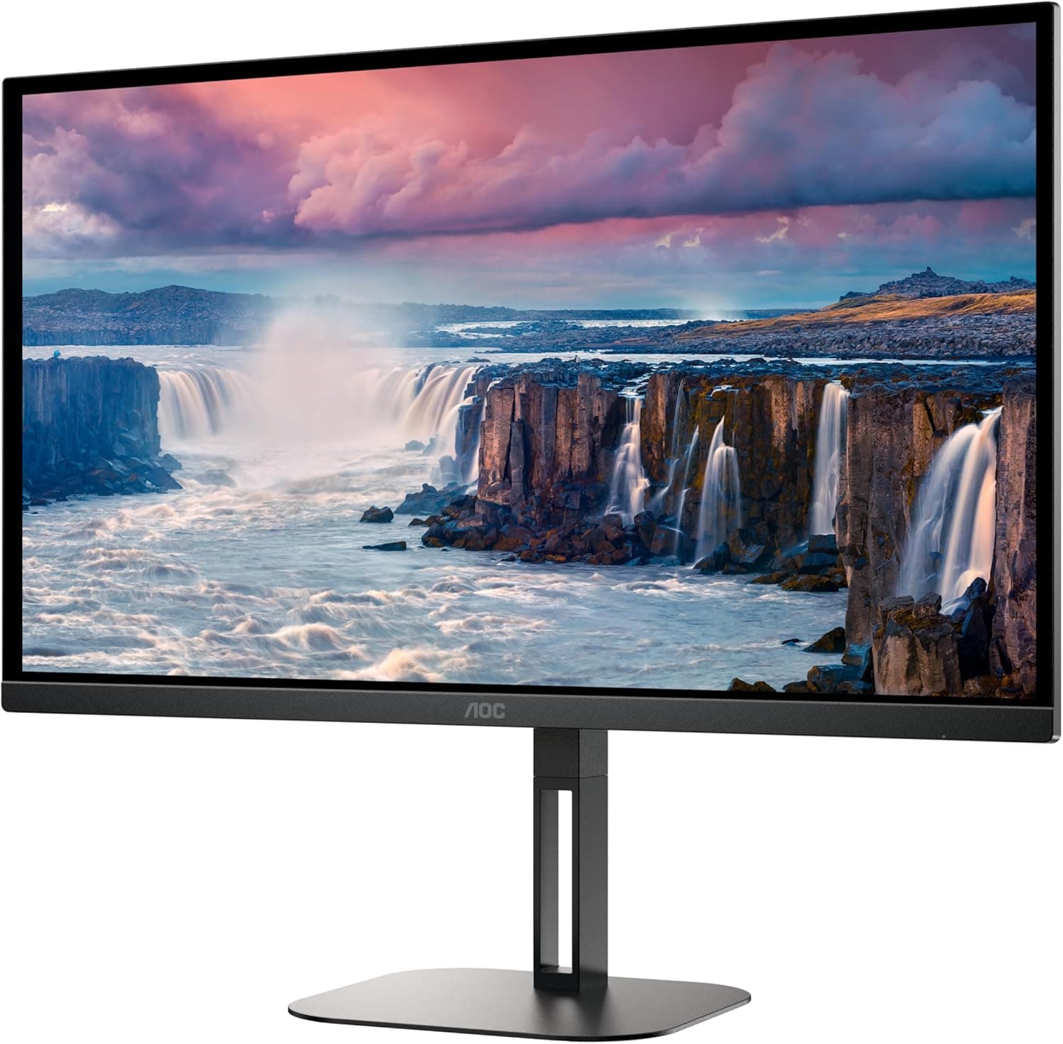 AOC Q27V5N | Monitor 27 polegadas QHD VA com 75 Hz, altifalantes, regulação de altura e anti-flicker