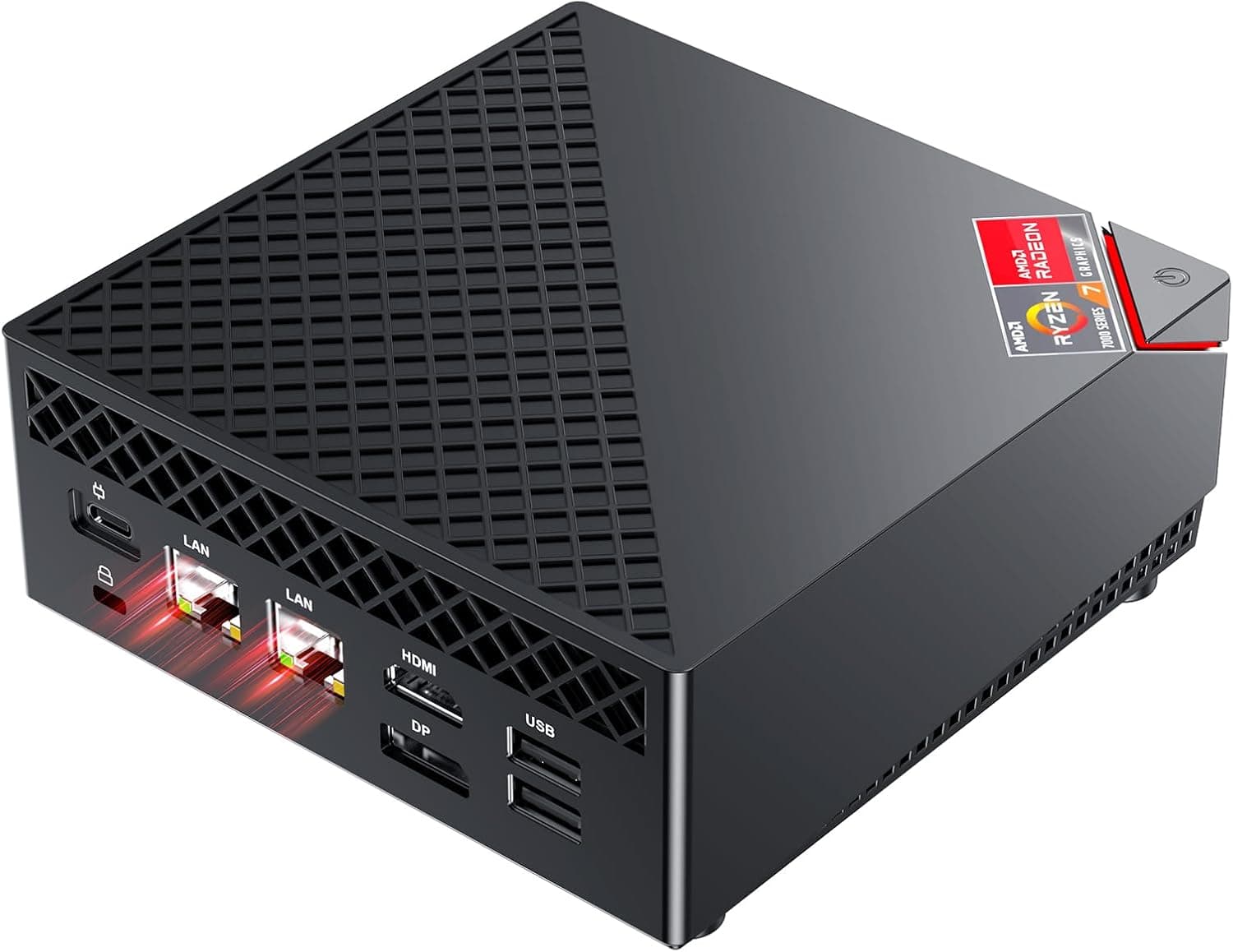 NiPoGi AM06 Pro | Mini PC compacto com Ryzen 7, 16 GB RAM, SSD 512 GB e suporte para triplo ecrã 4K