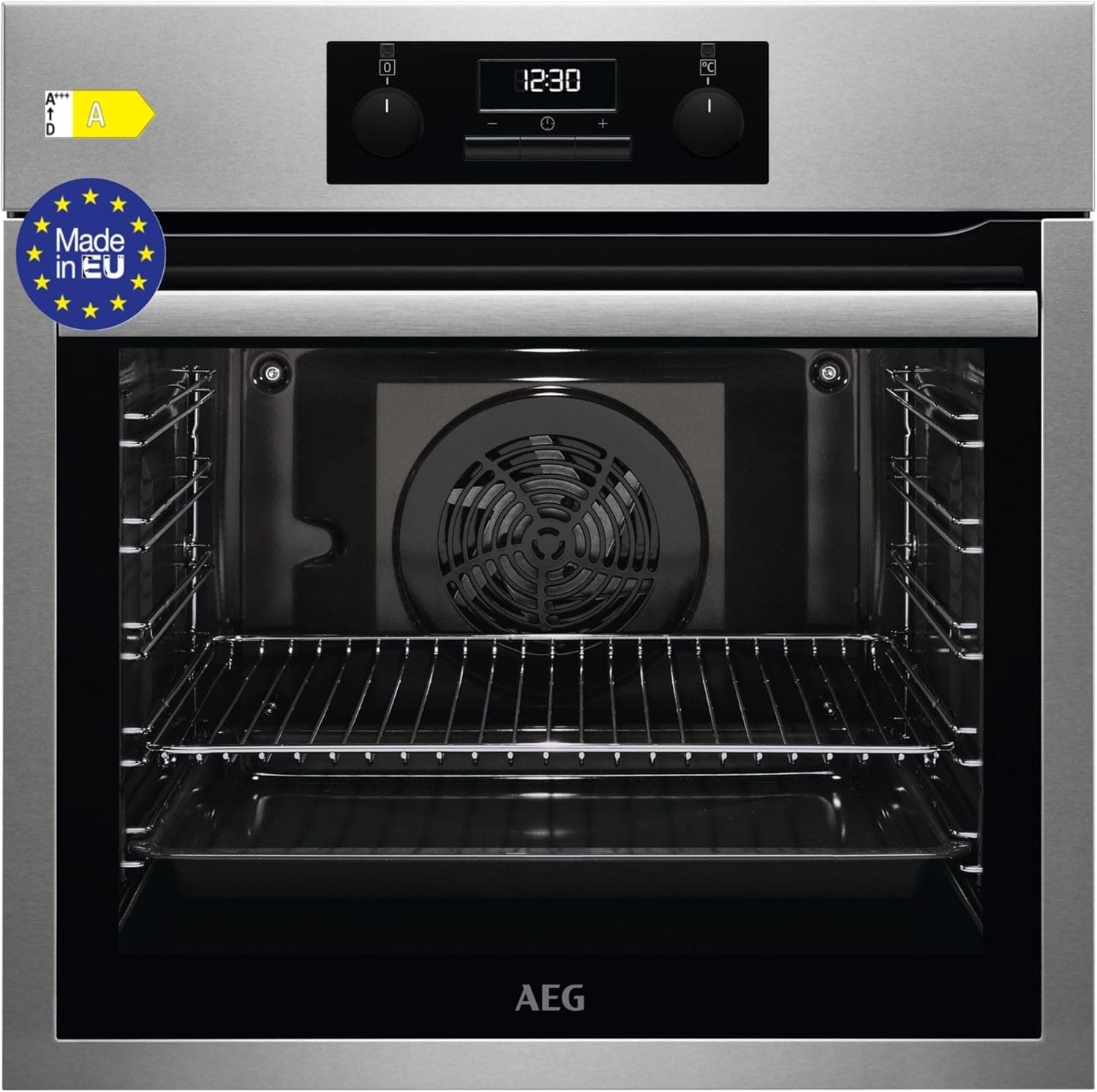 AEG BES33111M Forno multifunções, 72 l, limpeza AquaClean, 9 funções, cozedura uniforme, ventilador XXL