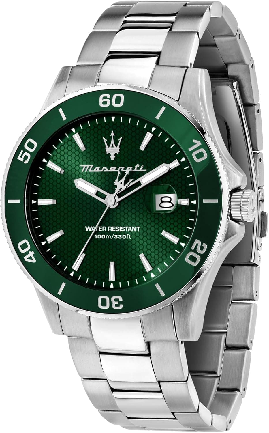 Maserati COMPETIZIONE R8853100039 | Relógio masculino analógico com caixa de aço de 43 mm, impermeável até 10 ATM