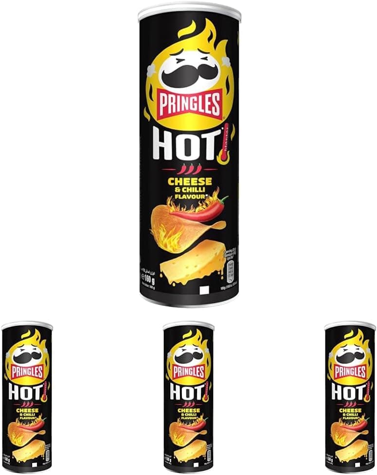 Pringles Queijo quente de 160 g (embalagem de 4)