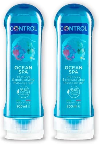 Control Exotic Escape Gel de massagem corporal, 200 ml x 2 