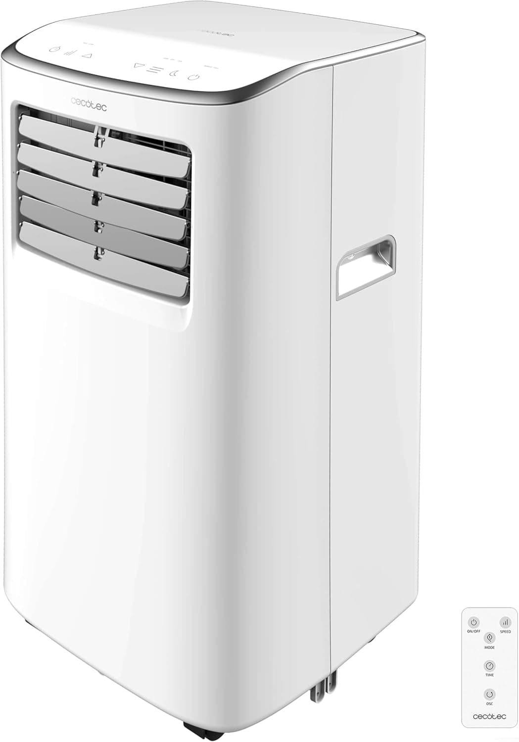 Cecotec Ar condicionado portátil com controlo remoto e Wifi ForceClima 7500 Soundless Connected. 7000 BTU, controlo tátil e ecrã LED, temporizador, cobertura 20 m2