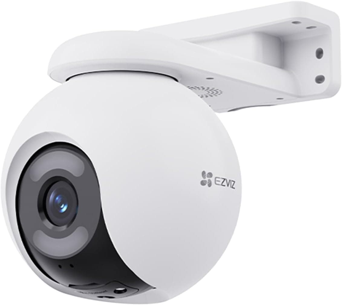 EZVIZ Câmara de vigilância WiFi exterior de 360°, 2K + câmara IP de segurança, visão noturna colorida com luz ultra-baixa, detecção de pessoa/veículo, seguimento Zoom automático, áudio bi-direcional,