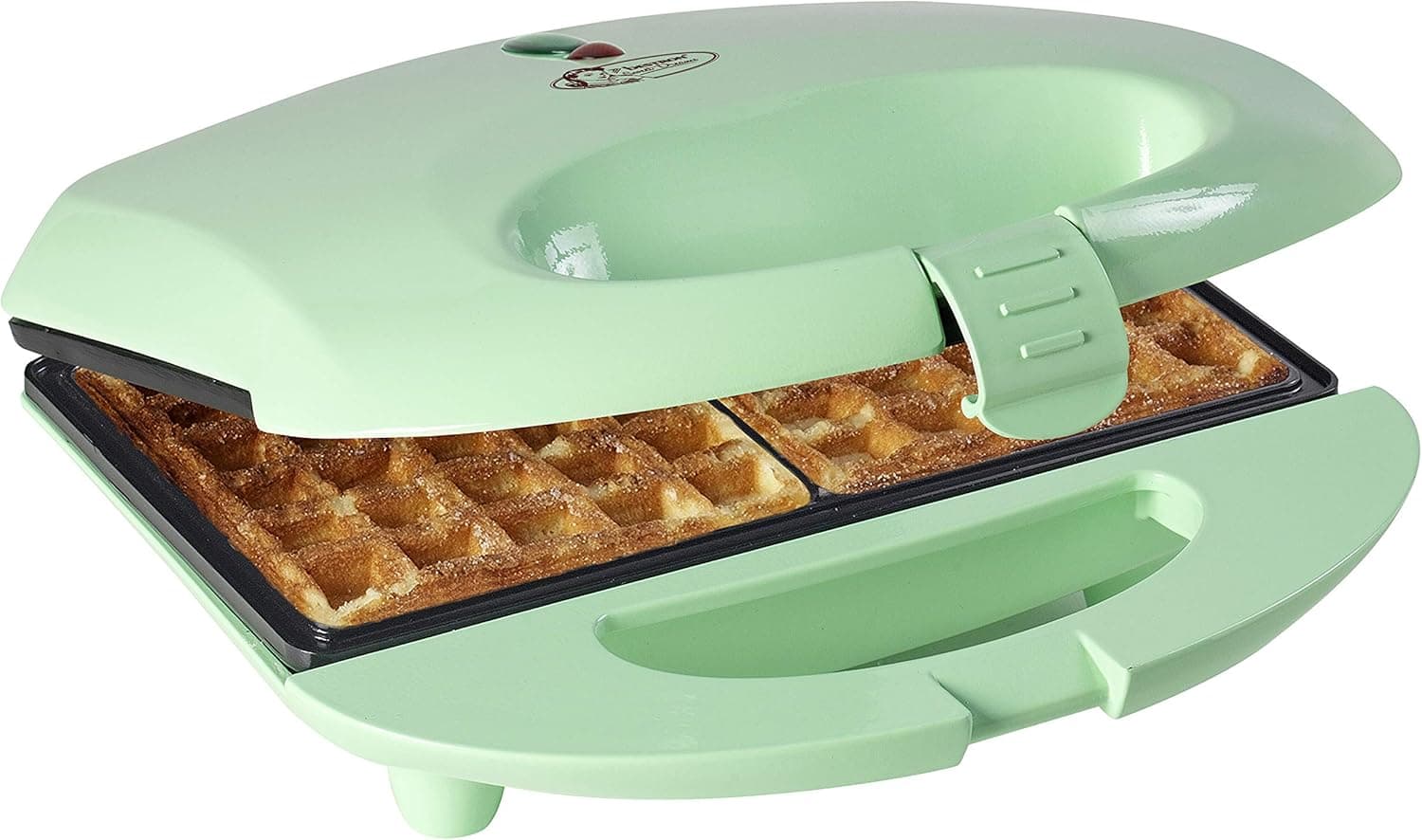 Bestron Gofrera, máquina de waffles de design retro, com revestimento antiaderente, coleção Sweet Dreams, 700 watts, cor: verde