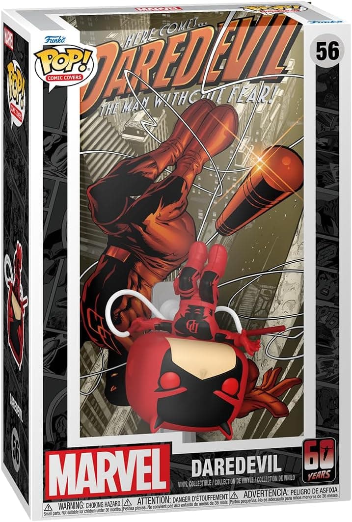 Funko Pop! Comic Cover: DD 60th Daredevil #1 - Figura de vinil colecionável, ideia de presente- mercadoria oficial