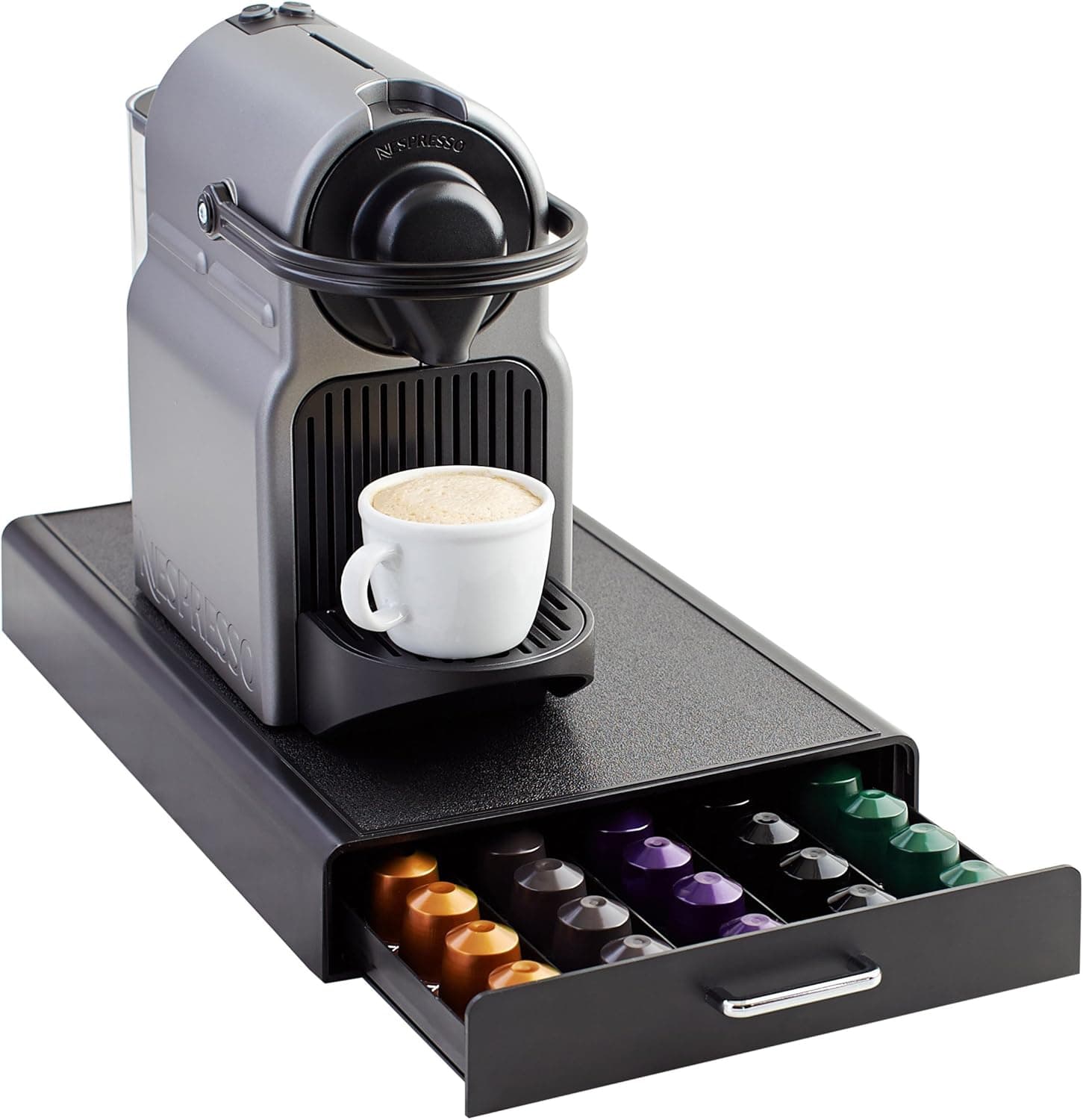 Amazon Basics - 1 caixa de plástico para armazenar cápsulas Nespresso Originalline capacidade para 50, 23 x 38 x 5 cm
