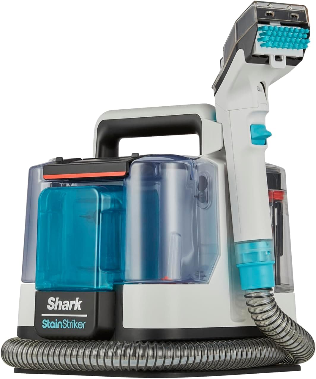 Shark StainStriker Limpador de manchas com 5 acessórios, mini escova para pelo de animais de estimação, estreito, tubo de limpeza, 2 x soluções de limpeza incluídas, leve e portátil, 450 W PX200