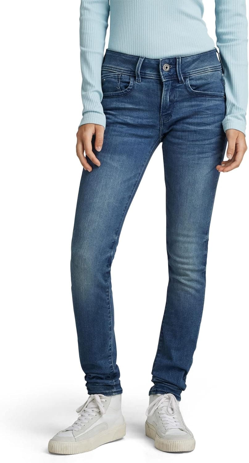 Jeans Skinny de Cintura Média G-STAR Lynn para mulheres