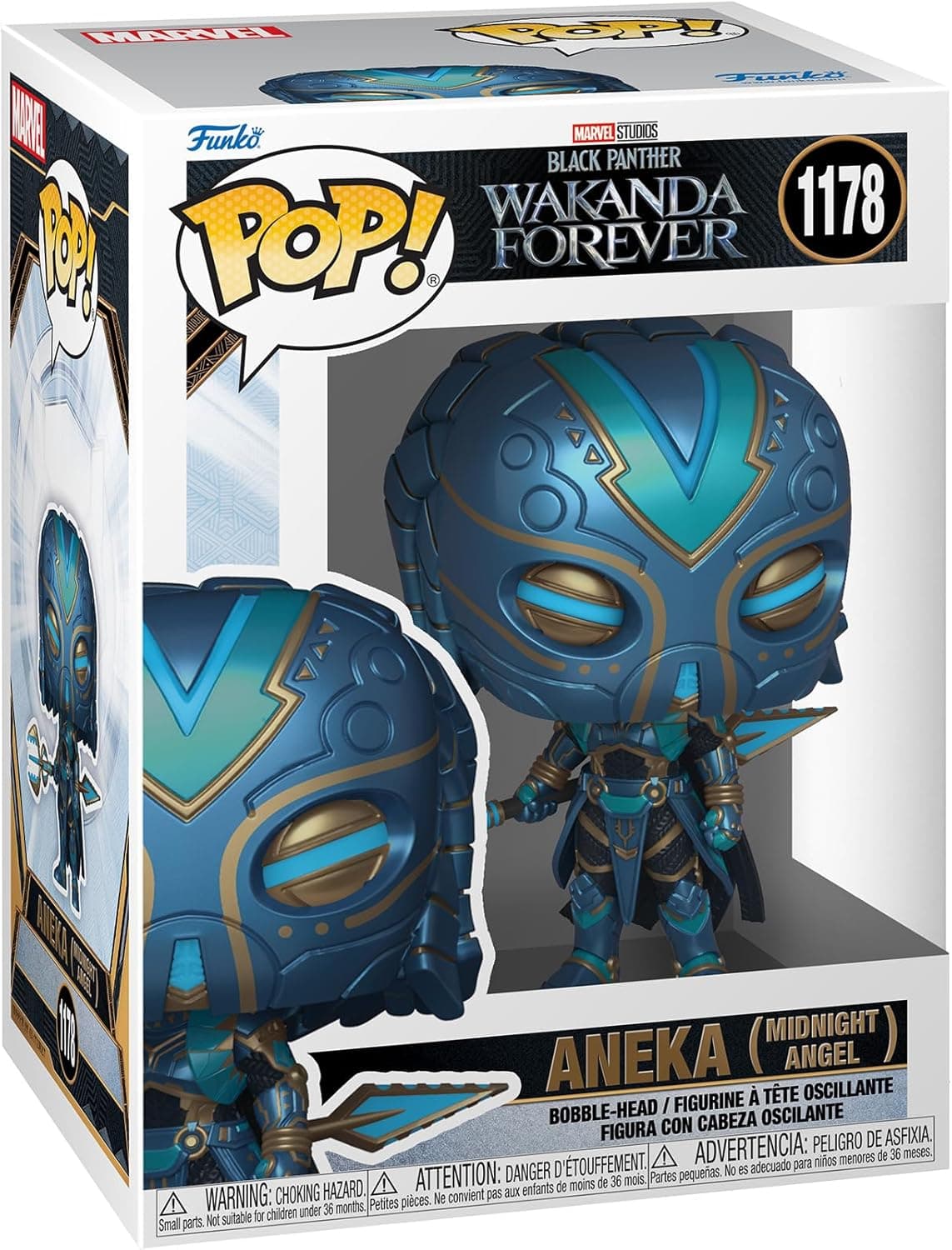 Funko Pop! Marvel: Black Panther: Wakanda Forever - Aneka - (Midnight Angel) - Figura de vinil colecionável - ideia de presente- Mercadoria oficial