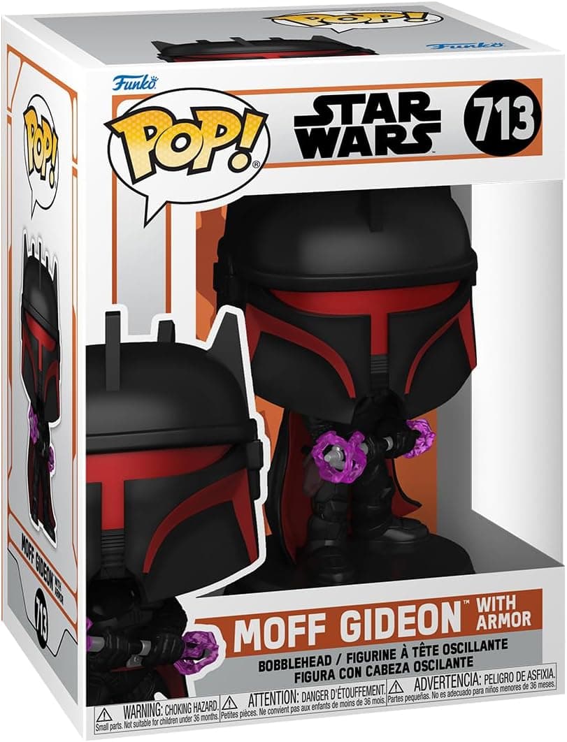 Funko Pop! Star Wars The Mandalorian Moff Gideon | Figura colecionável em vinil multicolor para fãs de TV