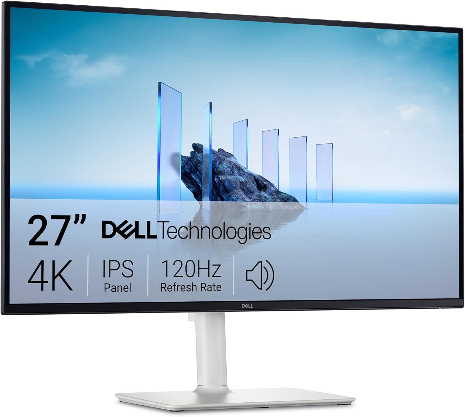Dell 27 Plus Monitor - S2725QS, 4K UHD (3840 x 2160), 120Hz, IPS, 4 ms, AMD FreeSync Premium, 99% sRGB, ajuste de altura, altifalantes integrados, DisplayPort, 2 HDMI