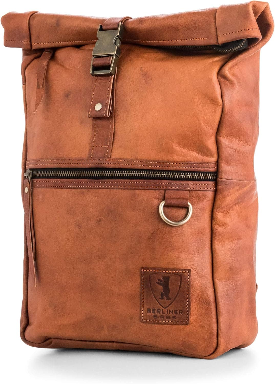 Berliner Bags Mochila de couro Utrecht vintage unissexo