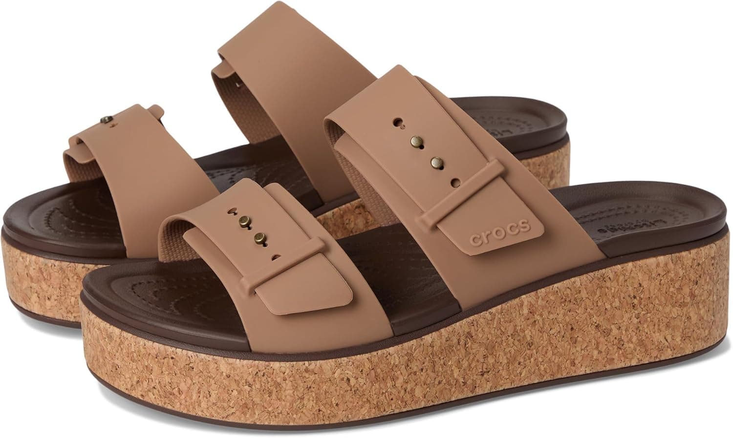 Crocs Brooklyn Cork Buckle, sandália mulher