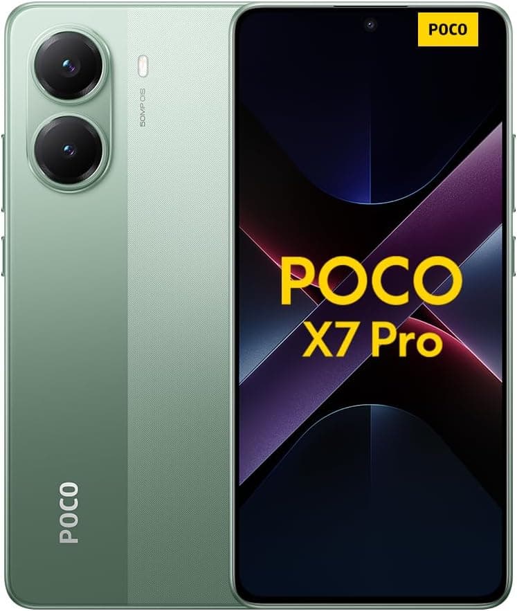 Xiaomi POCO X7 Pro (8 + 256 GB) | Smartphone com ecrã CrystalRes AMOLED 1,5K a 120 Hz, processador Dimensity 8400-Ultra, câmara de 50 MP com OIS, bateria de 6000 mAh e carregamento HyperCharge de 90 W