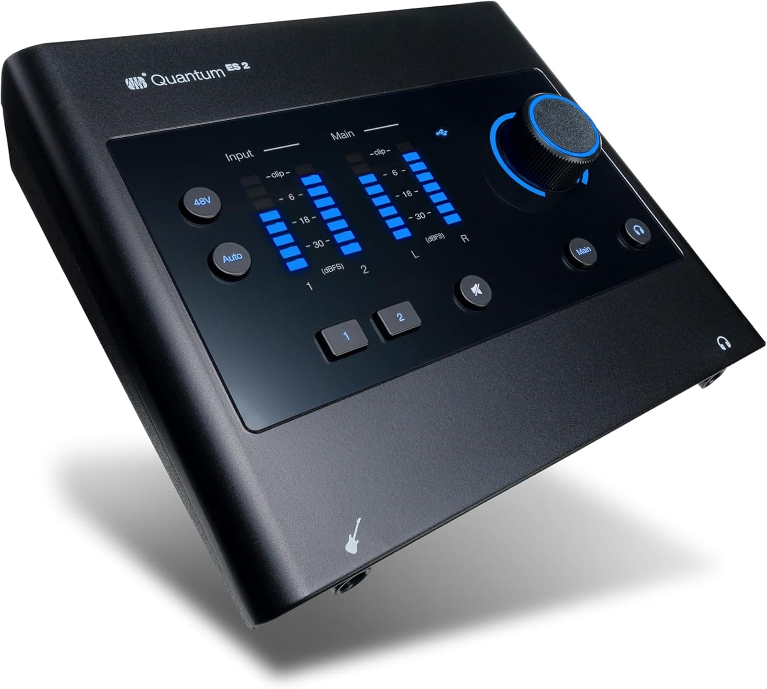 PreSonus Quantum ES 2 Interface de áudio USB-C, 2 x 2, 24 bit/192 kHz com pré-amplificadores MAX-HD e Software Studio One