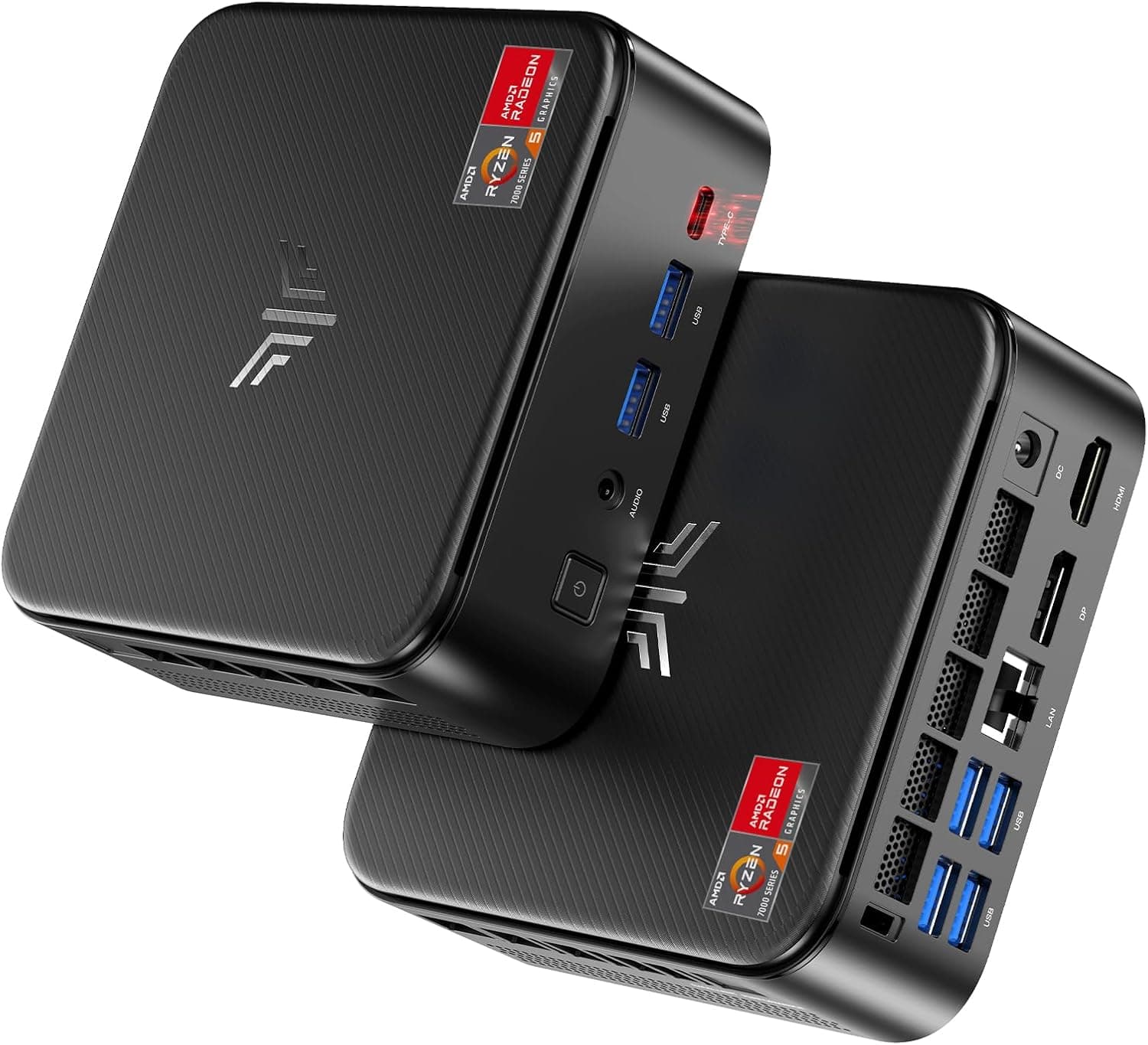 NiPoGi E3B Mini PC com AMD Ryzen 5 7430U (6C/12T até 4,3 GHz, melhor que 5500U/5650U/5675U), 16 GB RAM/512 GB SSD Mini computador de mesa, WiFi 6/BT 5.2/ Triplo 5.2/ Triplo Pple 4K/100 000 Mbps/W-11