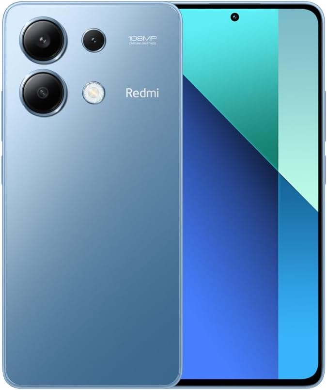 Xiaomi Redmi Note 13 4G Smartphone de 8+128 GB, ecrã de 6,67" AMOLED FHD+ 120Hz, Snapdragon 685, câmara tripla de até 108MP, carregamento rápido de 33 W, azul