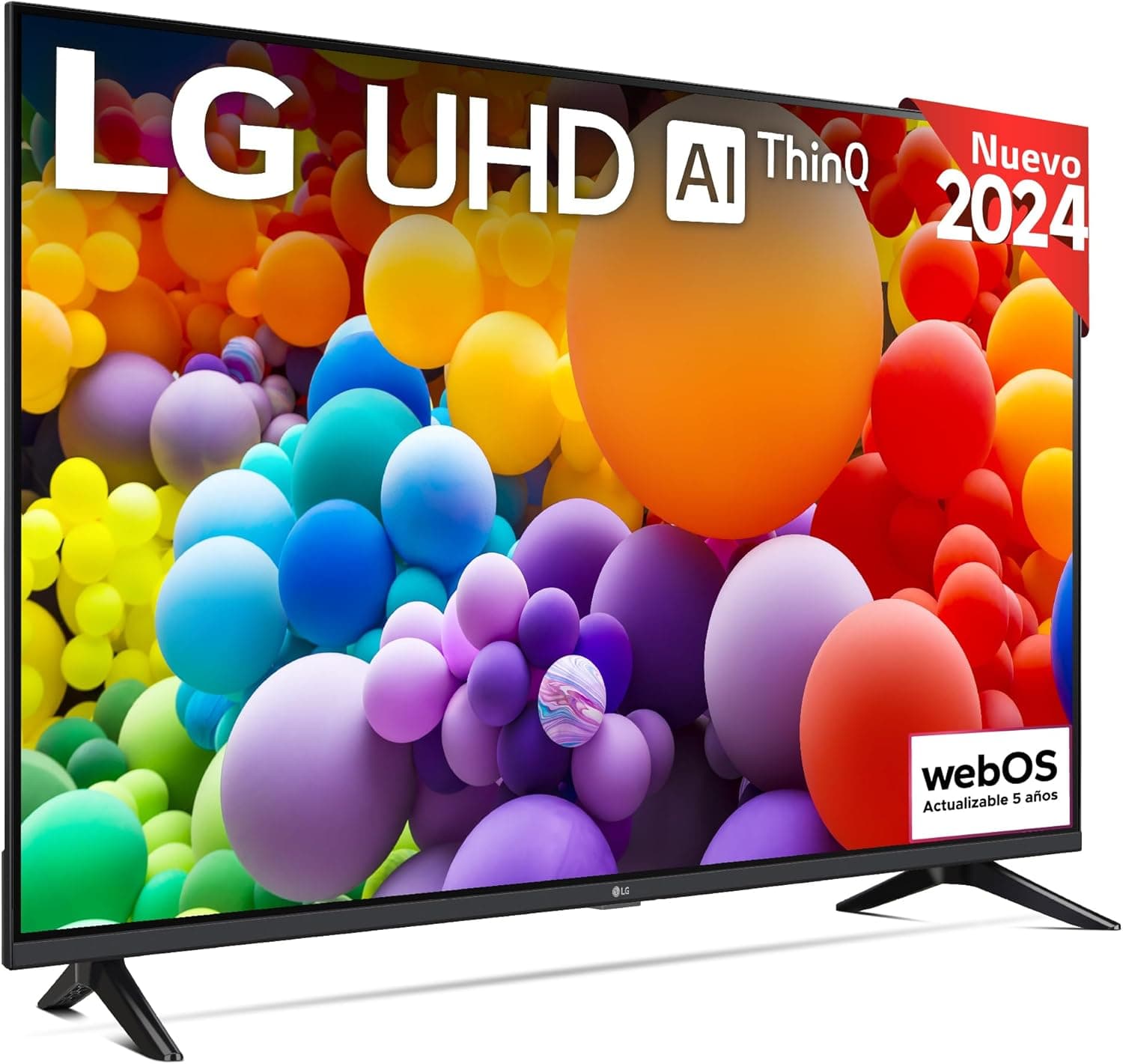 LG 55UT73006LA 55", UHD 4K, série UT73, Smart TV, WebOS24, Processador a5, HDR10, Dolby Digital Plus, SmartTV, 3840x2160, preto