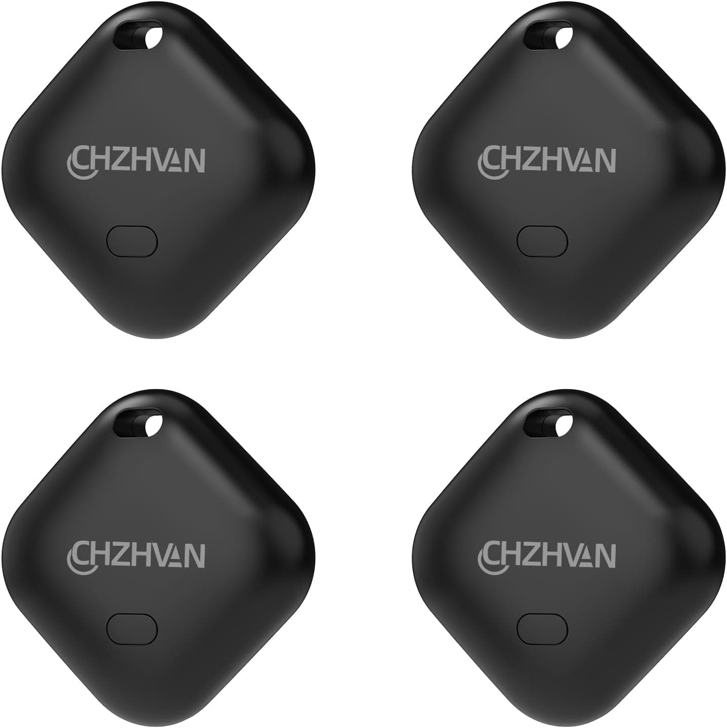 CHZHVAN Smart Air Tracker Localizador Tag funciona com Apple pesquisar (apenas iOS), bateria substituível, impermeável, Bluetooth, 4 unidades