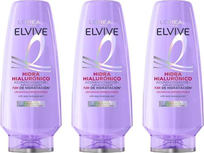 L'Oreal Elvive Condicionador Hialurônico, 300 ml x 3