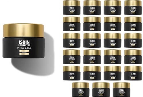 ISDIN Isdinceutics Vital Eyes | Creme de contorno de olhos antirrugas com melatonina e cafeína, 15 g x 24