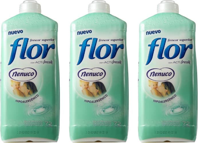 Flor Nenuco - Suavizante para roupa concentrada (59 lavagens) - 1062 ml x 3