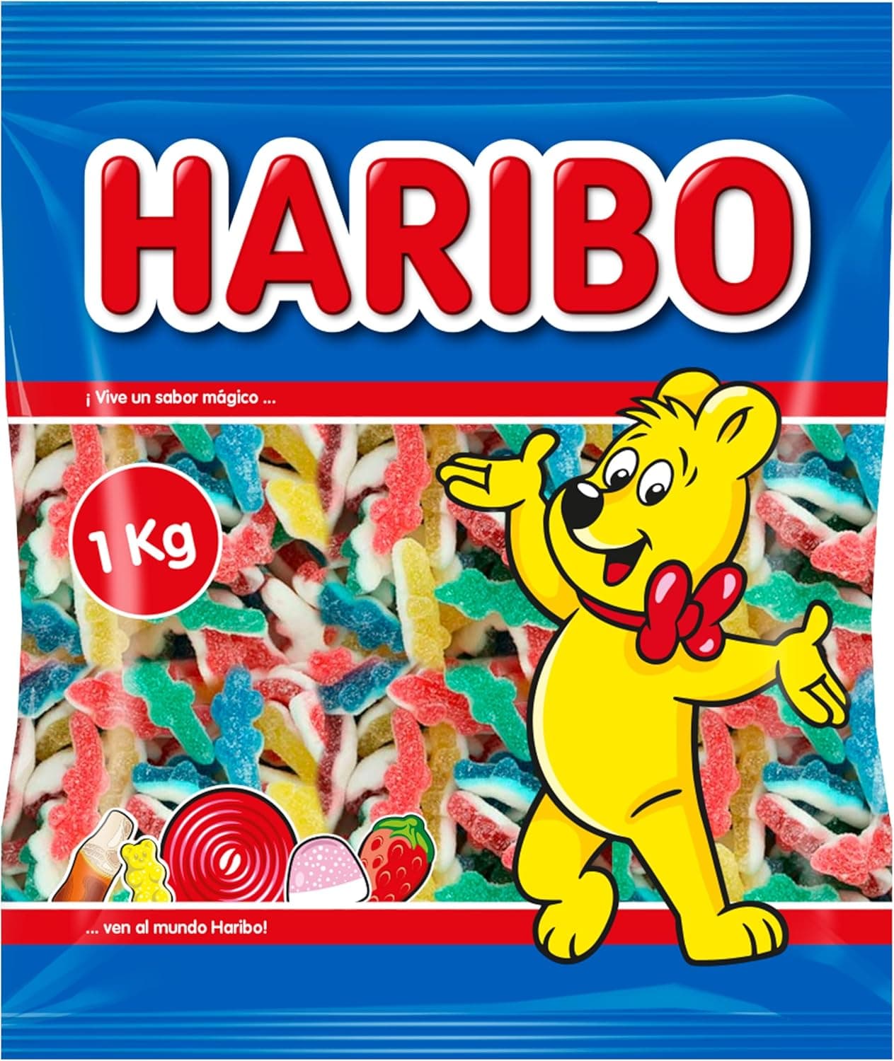 HARIBO Croco Pica | Balas doces ácidas sortidas 1 kg