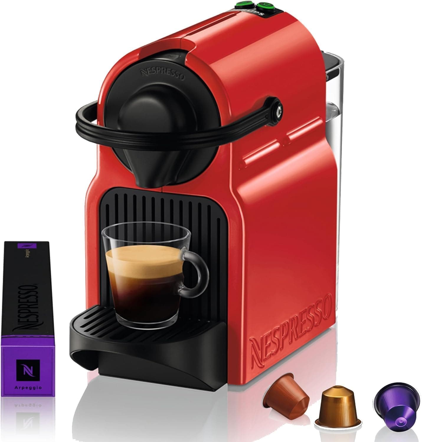 Nespresso Krups Inissia XN1005 - Máquina de café monodose de cápsulas Nespresso, compacta, 19 bares e desligamento automático